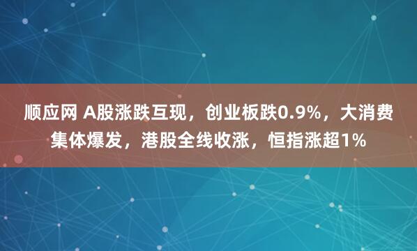 顺应网 A股涨跌互现,创业板跌0.9%,大消费集体爆发,港股全线收涨,恒指涨超1%